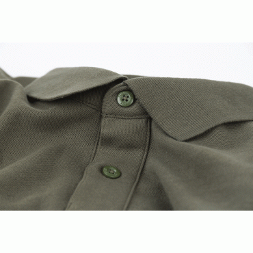 Fox Collection Green & Silver Polo Shirt - Medium