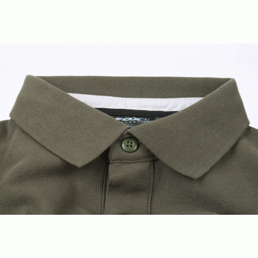 Fox Collection Green & Silver Polo Shirt - Medium