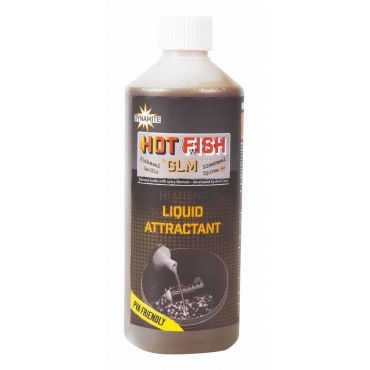 Dynamite Baits Hot Fish & GLM Liquid Attractant – 500ml