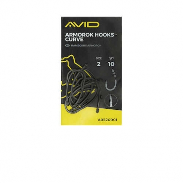 Avid Carp Armorok Hooks- Curve Size 2