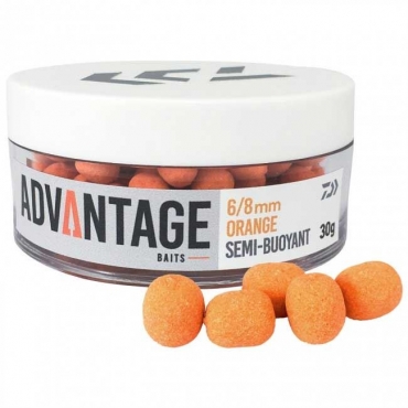 Daiwa Advantage Semi-Buoyant - 8/10mm Orange Chocolate