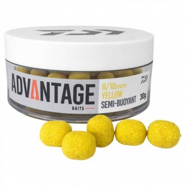 Daiwa Advantage Semi-Buoyant - 8/10mm Yellow Sweetcorn