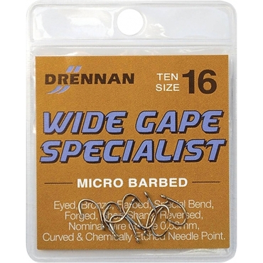 Drennan Wide Gape Specialist Micro Barbed Size 12