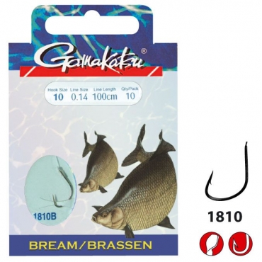 Gamakatsu Bream Feeder LS-1810 Size 12 - 0.14mm - 75cm