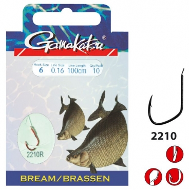 Gamakatsu Bream LS-2210R Size 18 - 0.14mm - 100cm