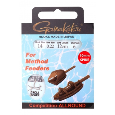 Gamakatsu Method Feeder Spike Size 10 - 0.25mm - 12cm