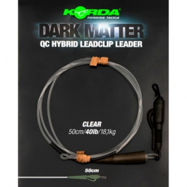 Korda Dark Matter Leader QC Hybrid Clip Clear