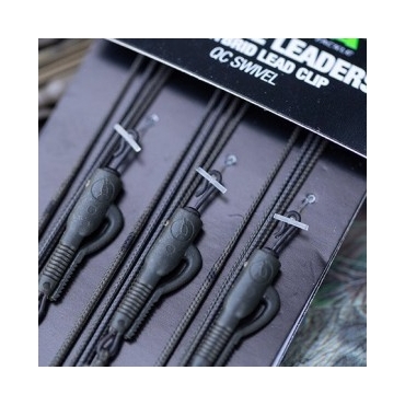 Korda Leadcore Leader-Hybrid Lead Clip QC Swivel Weed