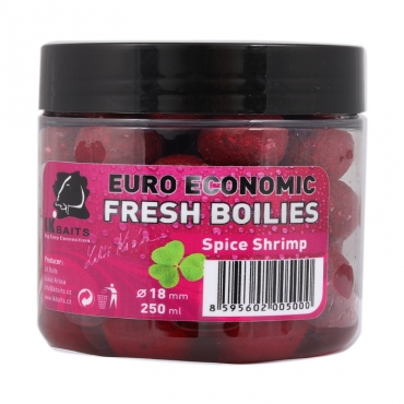 LK Baits Fresh Boilie Euro Economic Spice Shrimp 18mm 250 ml