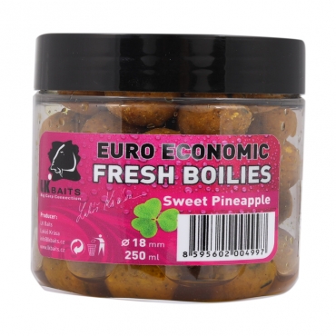 LK Baits Fresh Boilie Euro Economic Sweet Pineapple 18mm 250 ml