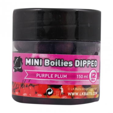 LK Baits Mini Boilies Purple Plum 12mm 150ml