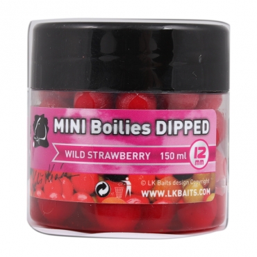 LK Baits Mini Boilies Wild Strawberry 12mm 150ml