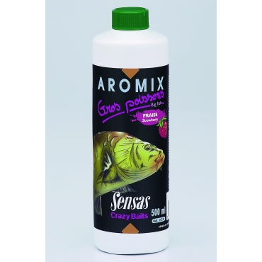 Sensas Aromix Gros Poissons Fraise 500ml