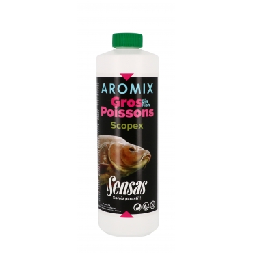 Sensas Aromix Gros Poissons Scopex 500ml