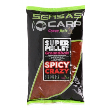 Sensas Super Pellets Groundbait Spicy Crazy 1kg