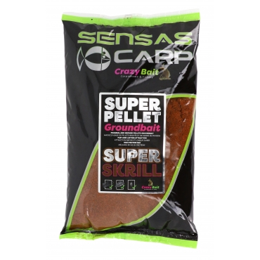 Sensas Super Pellets Groundbait Super Krill 1kg