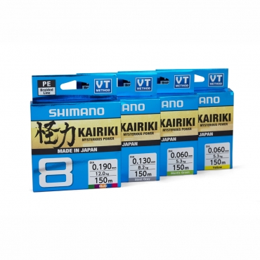 Shimano Kairiki 8 0,10mm 150m 6,5kg - Yellow