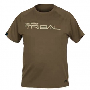 Shimano Tribal Tactical Wear Tan T-Shirt - M