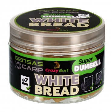 Sensas Super Dumbell 7mm White Bread 80g