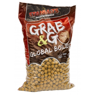 Starbaits Grab & Go Banan Boilies 20mm 10kg