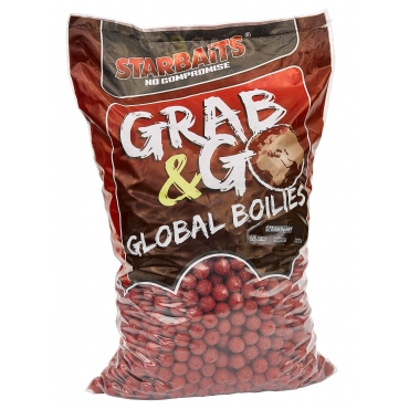 Starbaits Grab & Go Strawberry Jam Boilies 20mm 10kg