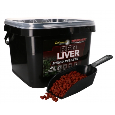 Starbaits Red Liver Pellets Mixed 2kg