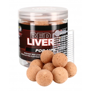 Starbaits Red Liver Fluoro Pop-up 20mm 80g