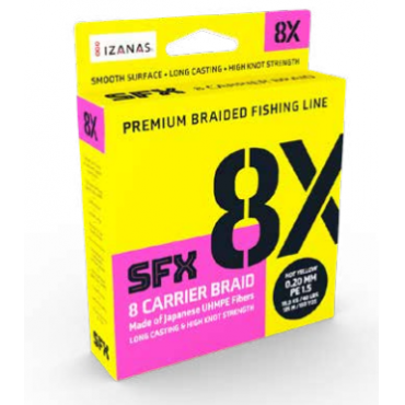 Sufix SFX 8x Lo Vis Green Braid 135m 0.10mm