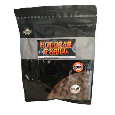 Dynamite Baits Hot Crab & Krill  Boilie 20mm 1kg