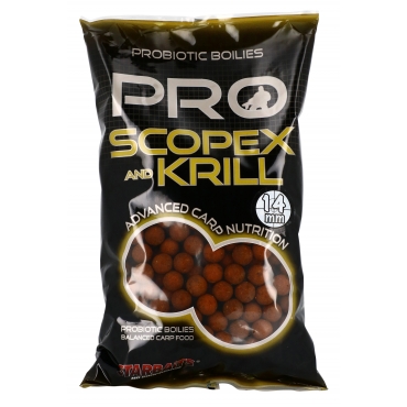 Starbaits Probiotic Scopex Krill Boilies 14mm 0,8kg