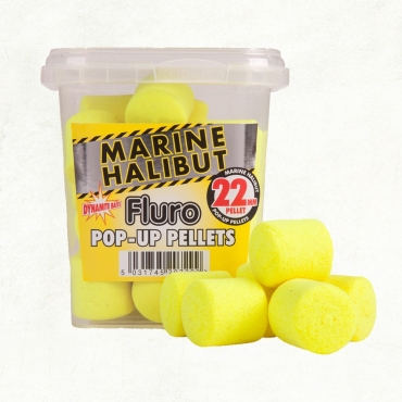 Dynamite Baits Halibut Fluro Pop Up Pellets 22mm