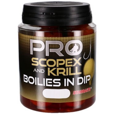 Starbaits Boilies in Dip Scopex & Krill 150g 24mm